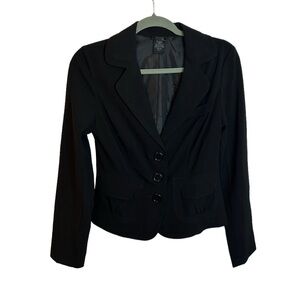 Speak 2 Me Vintage Y2K Black Blazer